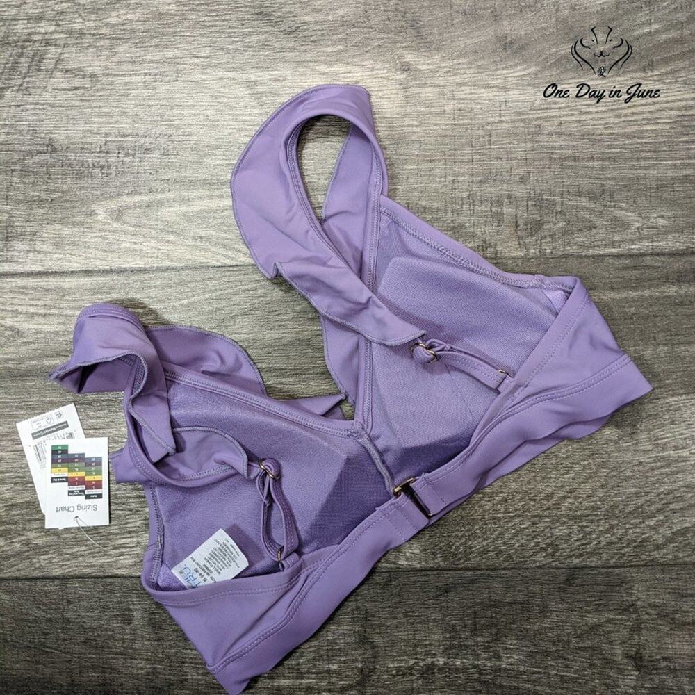 Time & True Ruffle Edge Bikini Top Size S - Picture 4 of 4